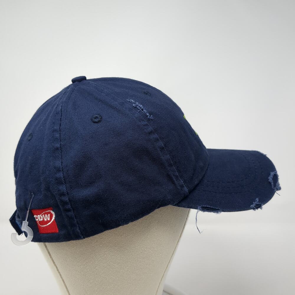 Apollo Strapback Hat Blue One Size Solid Adjustab… - image 5